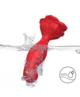 ARMONY - VIBRATORE ROSA E TELECOMANDO PLUG ANALE ROSSO