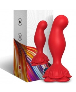 ARMONY - VIBRATORE ROSA E TELECOMANDO PLUG ANALE ROSSO