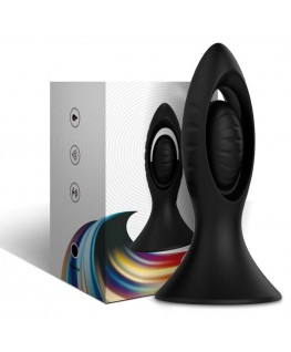 ARMONY - VIBRATORE E PLUG ANALE IN SILICONE NERO