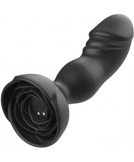ARMONY - EXTREME A BLOOM VIBRATORE ROSE E TELECOMANDO PLUG ANALE NERO