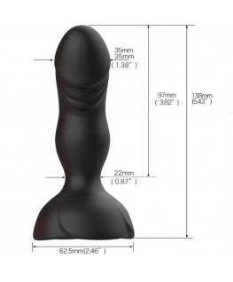 ARMONY - EXTREME A BLOOM VIBRATORE ROSE E TELECOMANDO PLUG ANALE NERO