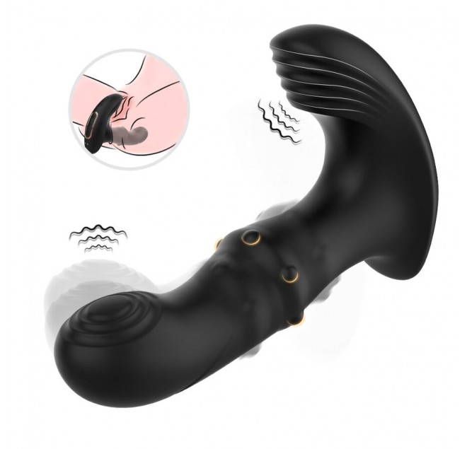 ARMONY - VIBRATORE ANALE PROSTATICO TELECOMANDO NERO