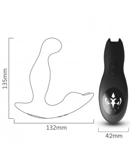 ARMONY - BAT KING VIBRATORE ROTATORE ANALE DELLA PROSTATA TELECOMANDO NERO