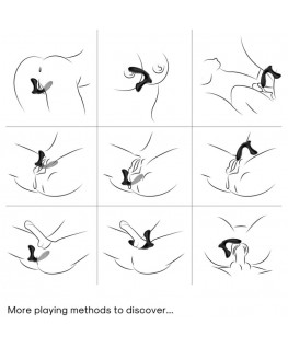 ARMONY - VIBRATORE STORM PROSTATA ANALE E TELECOMANDO PLUG NERO