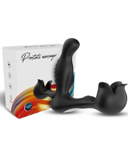 ARMONY - VIBRATORE SURROUND ANALE E STIMOLATORE TESTICOLO TELECOMANDO NERO