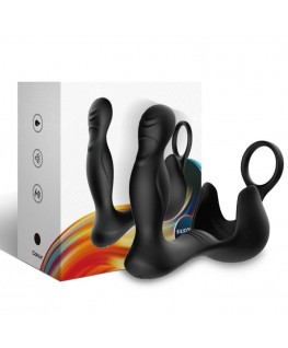 ARMONY - VIBRATORE SURROUND ANALE E STIMOLATORE TESTICOLO E ANELLO TELECOMANDO NERO