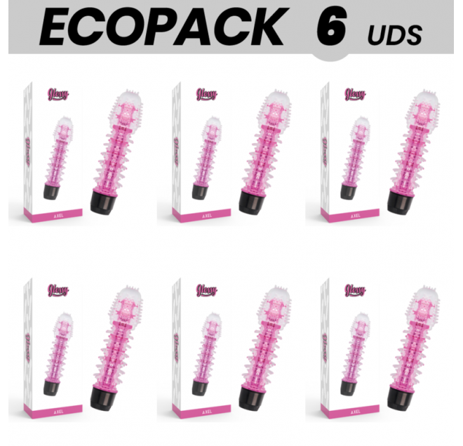 ECOPACK 6 UNIT - VIBRATORE GLOSSY AXEL ROSA
