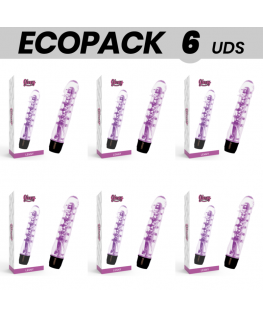 ECOPACK 6 UNIT - VIBRATORE GLOSSY LENNY VIOLA