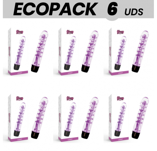 ECOPACK 6 UNIT - VIBRATORE GLOSSY LENNY VIOLA