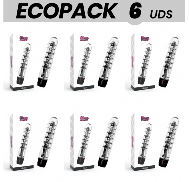 ECOPACK 6 UNIT - VIBRATORE GLOSSY LENNY NERO