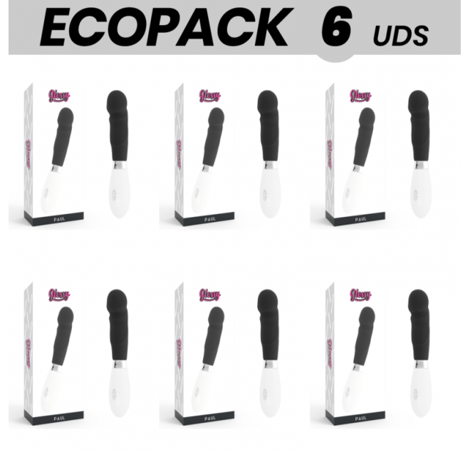 ECOPACK 6 UNIT - VIBRATORE PAUL GLOSSY NERO
