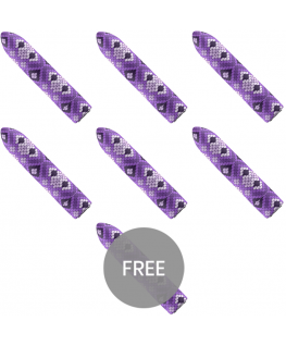 CUSTOM BULLETS - RICARICABILE SNAKE PURPLE MAGNETIC BULLET 10 INTENSITÀ 6 + 1 GRATIS