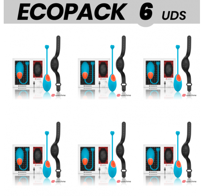 ECOPACK 6 UNIT - TECNOLOGIA DI CONTROLLO REMOTO WEARWATCH EGG WATCHME BLUE / JET