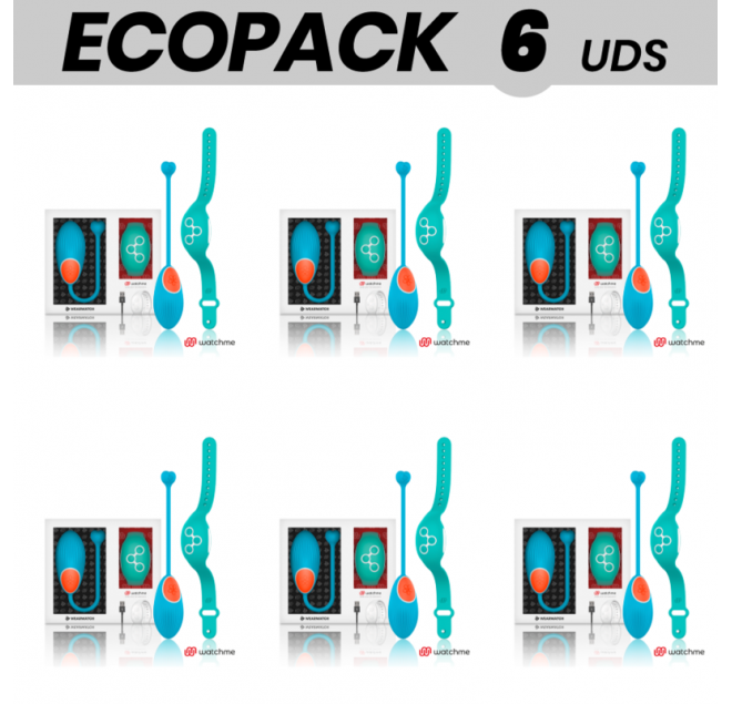 ECOPACK 6 UNIT - TECNOLOGIA DI CONTROLLO REMOTO WEARWATCH EGG WATCHME BLU / ACQUAMARINA
