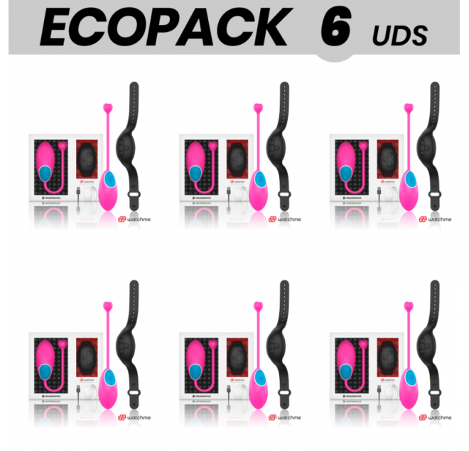 ECOPACK 6 UNIT - TECNOLOGIA DI CONTROLLO REMOTO WEARWATCH EGG WATCHME FUCSIA / JET