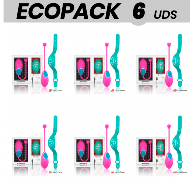 ECOPACK 6 UNIT - TECNOLOGIA DI CONTROLLO REMOTO WEARWATCH EGG WATCHME FUCSIA / ACQUA DI MARE