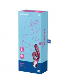 SATISFYER - LOVE ME RABBIT VIBRAZIONE ROSSO