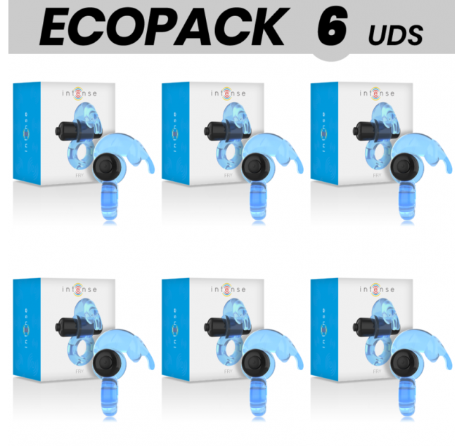 ECOPACK 6 UNIT - INTENSE ANELLO VIBRATORE FRY BLU