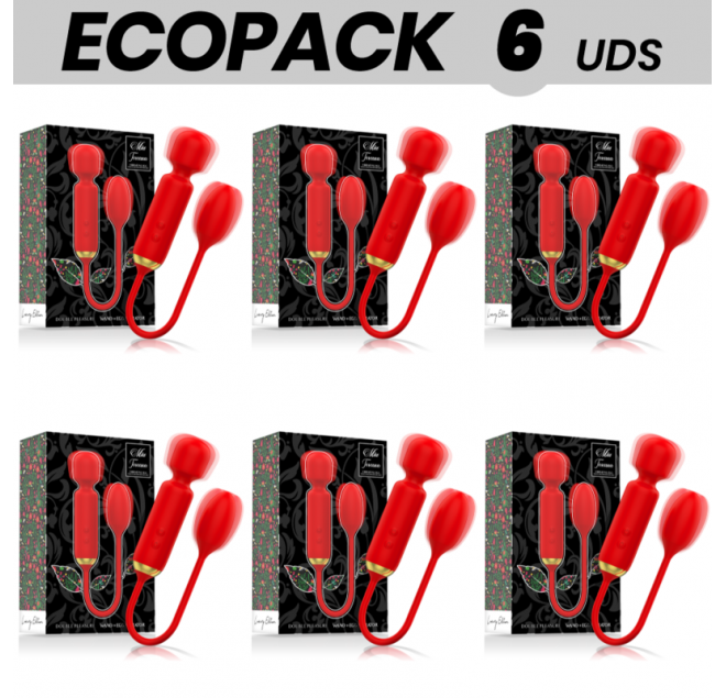 ECOPACK 6 UNIT - MIA TOSCANA DOUBLE PLEASURE WAND + UOVO VIBRATORE