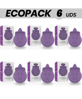 ECOPACK 6 UNIT - INTENSE STIMOLATORE CLITORIDE VIOLA 10 VIBRAZIONI LILLA