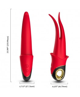 ARMONY - VIBRATORE OMBRA DOPPIA TESTA ROSSO