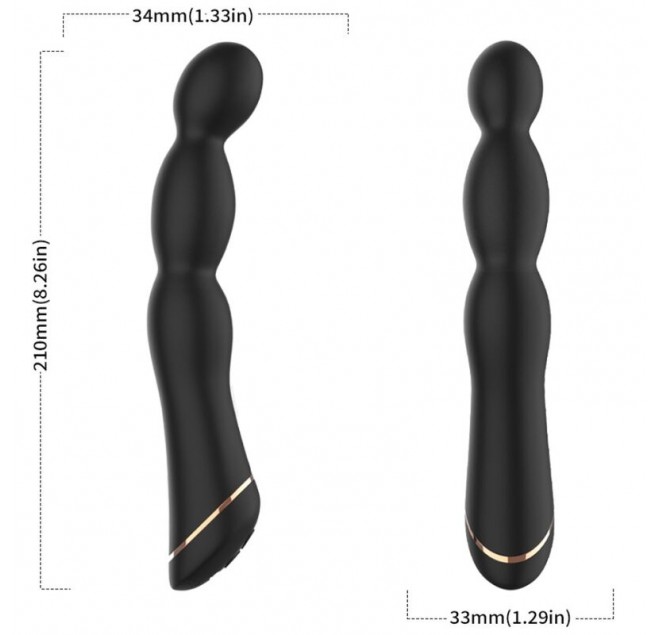 ARMONY - VIBRATORE BAMBU REGOLABILE NERO