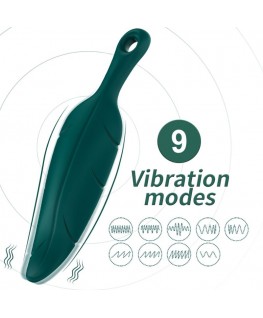 ARMONY - STIMOLATORE E VIBRATORE VERDE FOGLIA
