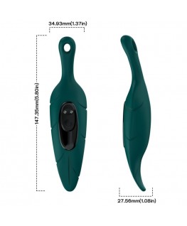 ARMONY - STIMOLATORE E VIBRATORE VERDE FOGLIA