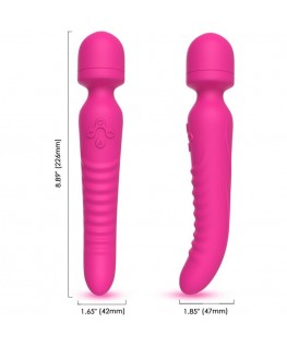 ARMONY - MISSION MASSAGGIATORE E VIBRATORE EFFETTO CALORE FUCSIA