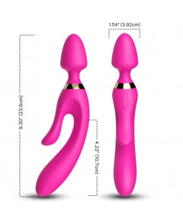 ARMONY - MASSAGGIATORE E VIBRATORE RABBIT FUCSIA