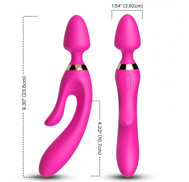 ARMONY - MASSAGGIATORE E VIBRATORE RABBIT FUCSIA