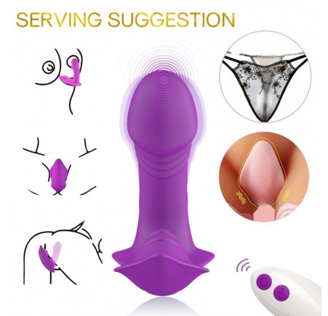 ARMONY - VIBRATORE FISCHIETTO INTRODUCIBILE TELECOMANDO VIOLA