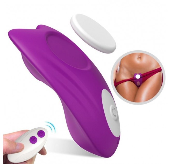 ARMONY - MUTANDINA INDOSSABILE CON VIBRATORE TELECOMANDO VIOLA
