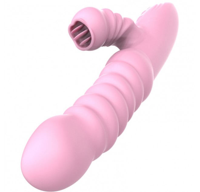 ARMONY - VIBRATORE MULTIFUNZIONE CON LINGUA STIMOLANTE EFFETTO CALORE ROSA