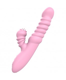 ARMONY - VIBRATORE MULTIFUNZIONE CON LINGUA STIMOLANTE EFFETTO CALORE ROSA