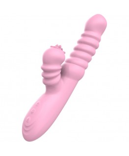 ARMONY - VIBRATORE MULTIFUNZIONE CON LINGUA STIMOLANTE EFFETTO CALORE ROSA