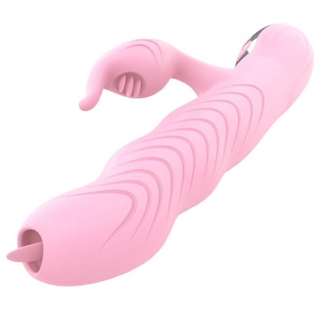 ARMONY - VIBRATORE MARCIA E SPINTA DOPPIA LINGUA EFFETTO CALORE ROSA