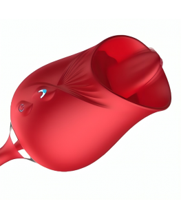 ARMONY - VIBRATORE DI FIORI DELIZIOSI E BUMPING CON LINGUA ROSSA