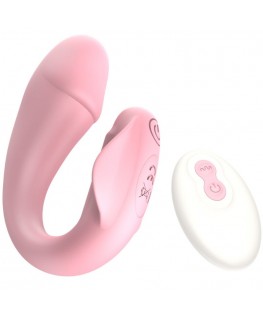 ARMONY - FRESHFUN CICI VIBRATORE STAP-ON TELECOMANDO E APP 10 VIBRAZIONI ROSA