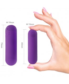 ARMONY - SPLASH HAHA VIBRATORE BULLET IN SILICONE 10 VIBRAZIONI 75 X 19 CM VIOLA