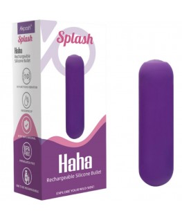 ARMONY - SPLASH HAHA VIBRATORE BULLET IN SILICONE 10 VIBRAZIONI 75 X 19 CM VIOLA