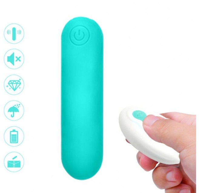 ARMONY - SPLASH JOLINE VIBRATORE BULLET IN SILICONE TELECOMANDO 10 VIBRAZIONI 65 X 15 CM VERDE