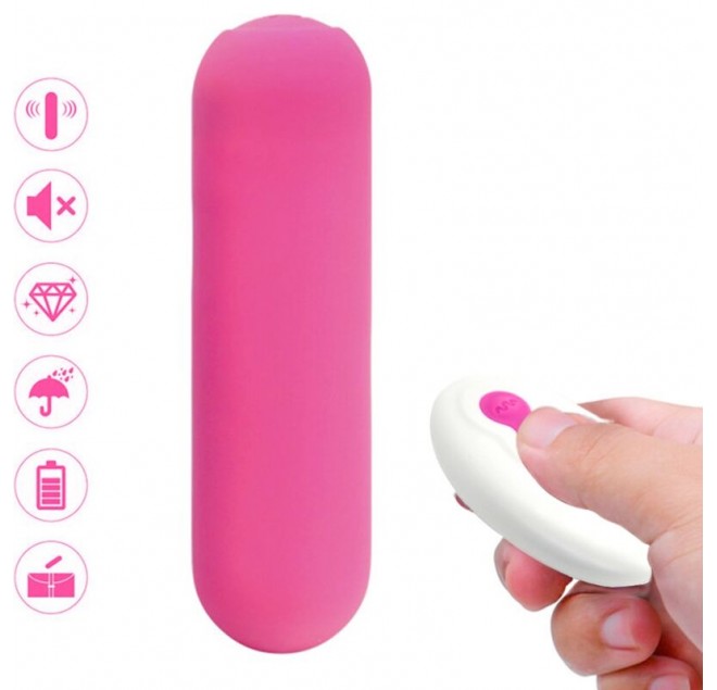 ARMONY - SPLASH JOIE VIBRATORE BULLET TELECOMANDO IN SILICONE 10 VIBRAZIONI 75 X 19 CM ROSA