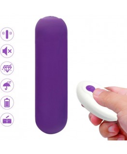 ARMONY - SPLASH JOIE VIBRATORE BULLET TELECOMANDO IN SILICONE 10 VIBRAZIONI 75 X 19 CM VIOLA