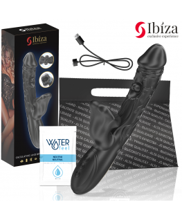 IBIZA - VIBRATORE E STIMOLATORE CLITORIDEO CON EFFETTO MORSO E ROTAZIONE