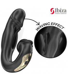 IBIZA - VIBRATORE ROSE EFFETTO FLICKING E STIMOLATORE DEL CLITORIDE