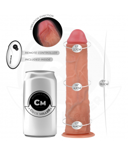 COCK MILLER - DILDO REALISTICO CON VENTOSA E VIBRAZIONE TELECOMANDO 19,5 CM