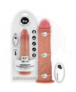 COCK MILLER - DILDO REALISTICO CON VENTOSA E TELECOMANDO VIBRAZIONE 20,5 CM