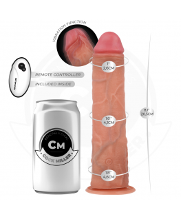 COCK MILLER - DILDO REALISTICO CON VENTOSA E TELECOMANDO VIBRAZIONE 20,5 CM