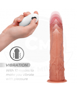 COCK MILLER - DILDO IPERREALISTICO CON VENTOSA E SPINTA CON TELECOMANDO 20,5 CM